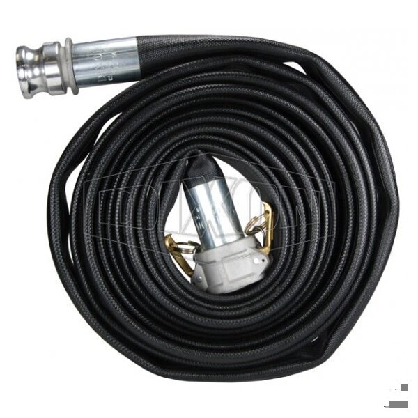 Washdown Hose, 4 in, 50 ft L, 150 psi, Nitrile, Domestic